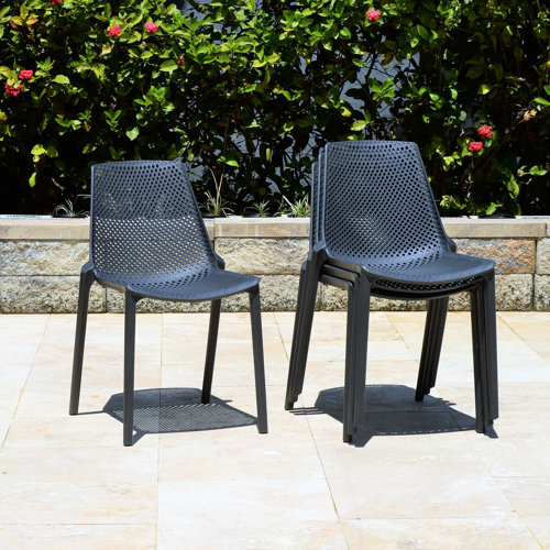 Claudio Stacking Patio Dining Chair & Reviews | AllModern